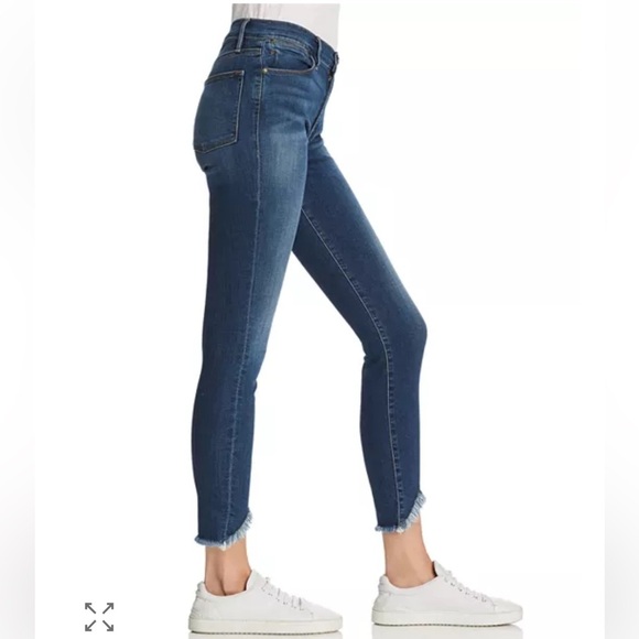 NWT - FRAME Le High Skinny Triangle Hem Jeans size 25 - Picture 6 of 12